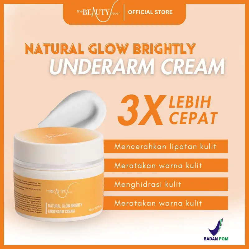 THE BEAUTY FEVER x UNCU - Cream Pencerah Ketiak Selangkangan Siku Lutut Leher Mata kaki dan area lipatan kulit hitam lainnya BPOM 2