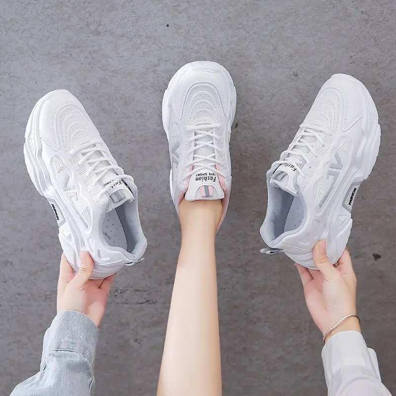 Cani "Free Box" (Size 37 - 42) Jiwoo Sepatu Wanita Sneakers Bertali Kasual Fashion Sport Anti Slip 9003 5