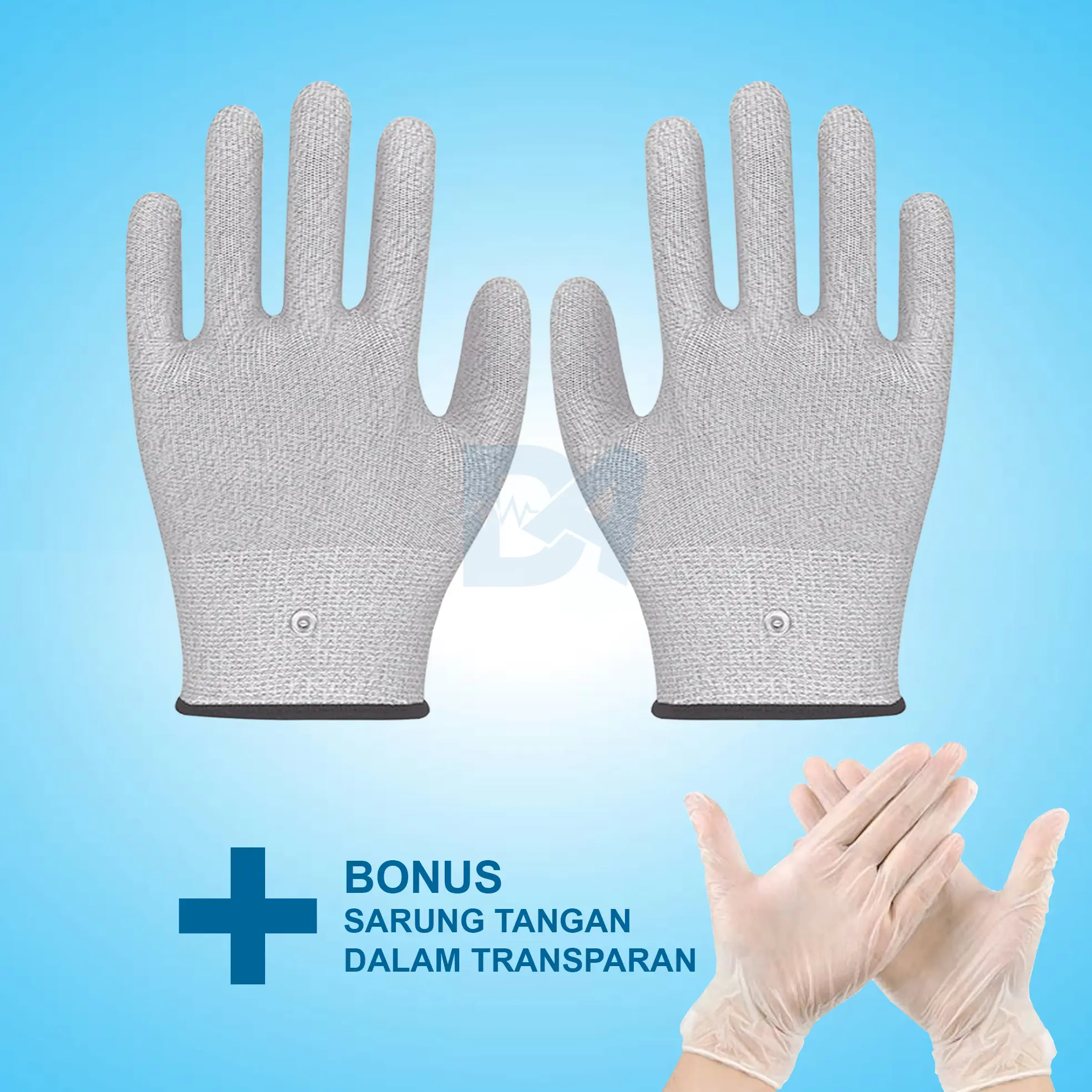 Sarung Tangan Terapi Konduktif | TENS | EMS PMD,DDS,SDZ Dll | Microcurrent Magic Gloves