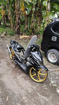Product Review of Knalpot Samlong Original Alligator Halfblue New Emblem [ inlet 38 mm ] free triplat Nmax Aerox Beat Mio Scoopy Vario Pcx lexy Xride fino Fazio Freego dll Bracket Laser Motor Motorcycle from 𝕱**🖤 0