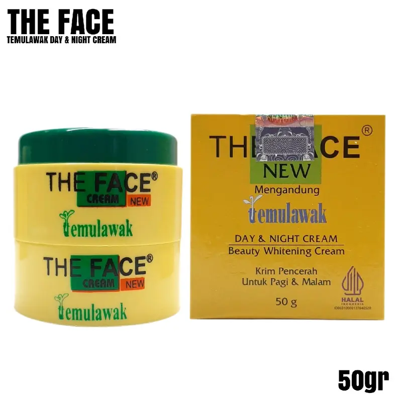 Cream Temulawak THE FACE Siang & Malam Original BPOM 1