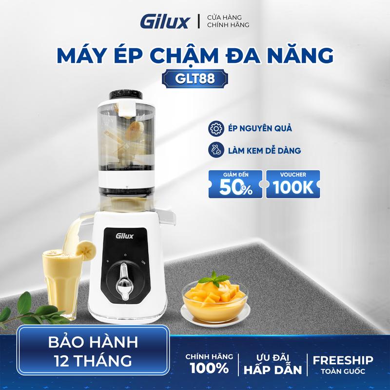  Máy ép chậm Gilux GLT88 - ép nguyên quả kiệt bã - giữ nguyên dinh dưỡng 
