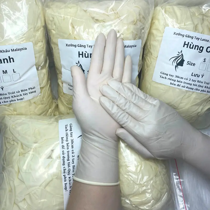 [Combo 2Kg giảm ngay 5k] Găng Tay Cao Su Latex Dài 30cm Nhập Khẩu Malaysia 7