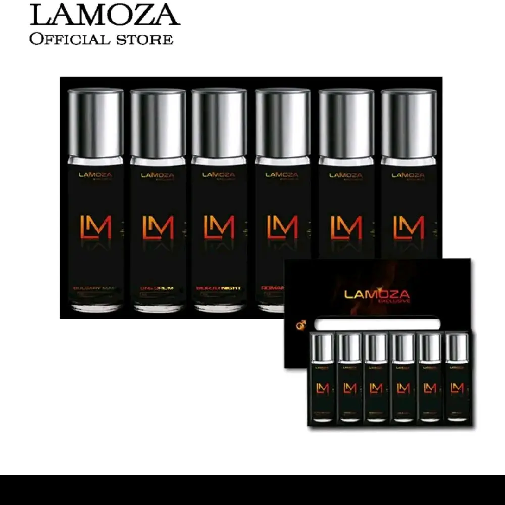 MALE ( ISI 6 AROMA ) parfum Lamoza Exclusive Male/Min series 30 ML Parfume wangi pria cowok elegan mewah wanginya