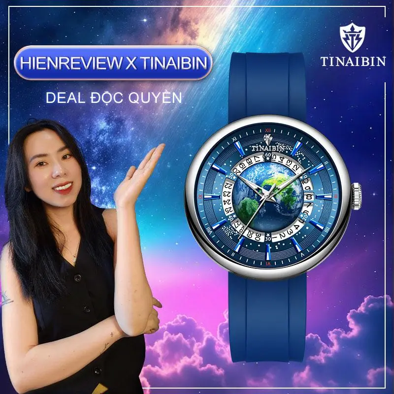 Đồng Hồ Cơ Tự Động, TINAIBIN, Dành Cho Nam, Thời Trang, Bộ Xương Rỗng, Không Thấm Nước, Đồng Hồ Đeo Tay Nam, Dạ Quang Watch đồng  hồ  cơ  tam  thánh