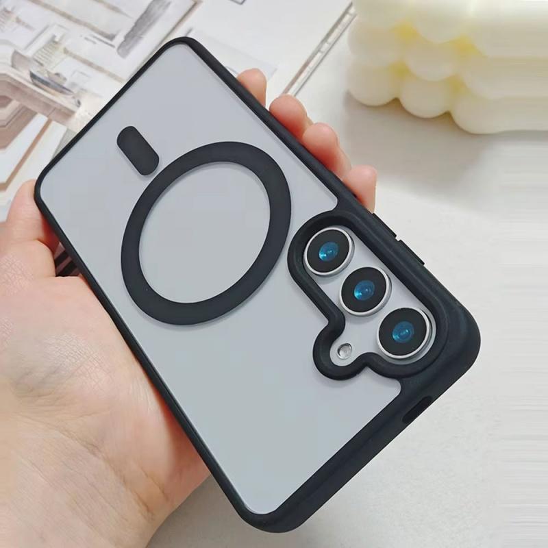 Magsafe Magnetic Phone Case Clear Acrylic Shockproof, for Samsung A56 A55 A54 A36 A35 A26 A25 A17 A1