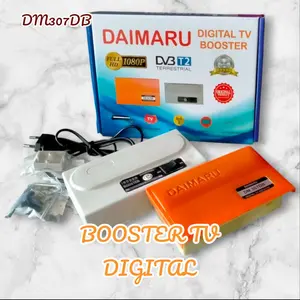 DAIMARU Booster TV Digital DM 307DB & 307PS Power Supply & Outdoor Booster Atas & Bawah Model DM 307 PS Terpisah Mudah dalam penggunaan