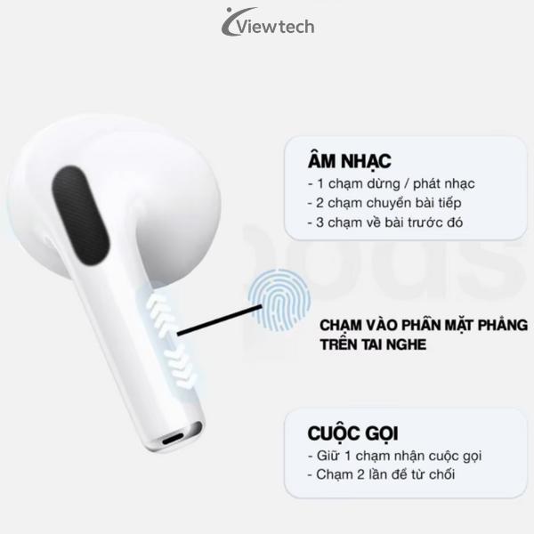 Tai Nghe Bluetooth Viewtech A4 Thiết Kế Nhỏ Gọn, Kết Nối Đa Dạng Thiết Bị, Cảm…