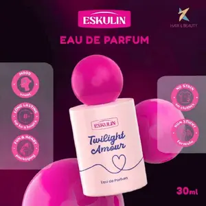 Eskulin Eau De Parfum Twilight Amour 30ml Parfum Tahan Lama 8 Jam Tidak Lengket dan Tidak Menyebabkan Noda pada Pakaian Aroma Menenangkan