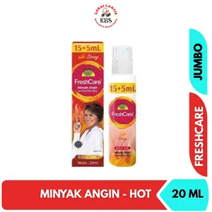 FreshCare Jumbo 15+5ml Minyak Angin Aromatherapy Strong 20ml Cocok untuk Penyuka Aroma Lebih Panas dan Efek Intens