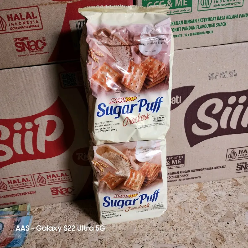 2pcs SUGAR PUFF Crackers Netto 280gr (exp 2026) 2