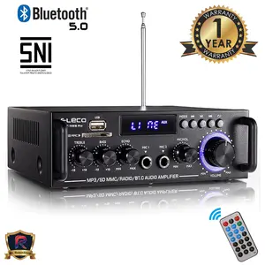 Amplifier Garansi 1 tahun Bluetooth EQ Audio Karaoke Home Theater FM Radio 600w