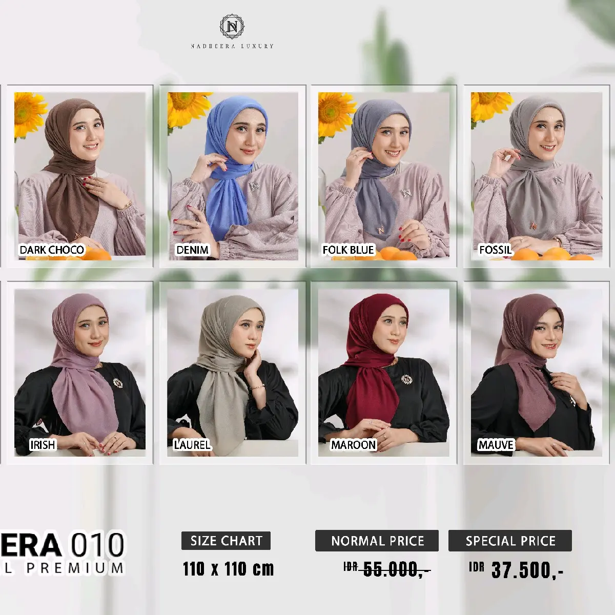 NADHEERA 010 || HIJAB SEGI EMPAT