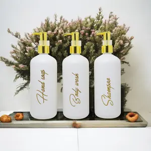 BOTOL SABUN CAIR PUTIH LUXURY 500ML AESTHETIC HITAM PUMP SILVER DOFF LUXURY BOTTLE MINIMALIS REFILL ORGANIZER tahan bocor tekan