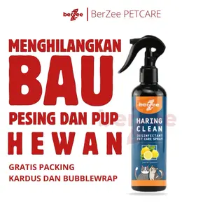 (HERING CLEAN) spray penghilang bau pesing kotoran hewan kucing anjing kelinci antibakteri penghilang bau pesing kucing