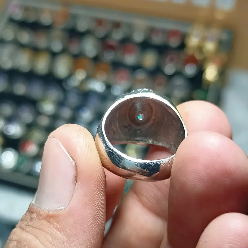 Cincin American Diamond, Cincin permata, Cincin Alpaka 2