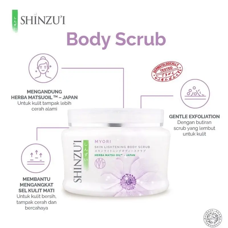 [ISI3] SHINZUI SKIN LIGHTENING BODY SCRUB 110GR LULUR SHINZUI 2