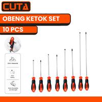 Gambar CUTA Obeng Ketok Set 8Pcs Magnet Go Thru Punch Screwdriver Ketuk Plus Minus Phillips CR-V - 6x150mm 2Pcs dari CUTA ID Kota Administrasi Jakarta Barat 1 Tokopedia