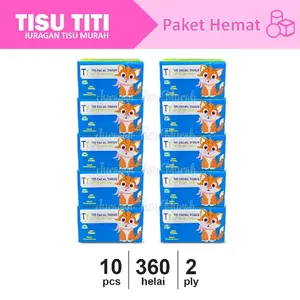 Tisu wajah TITI 260 helai paket 10 pcs - tisu wajah halus lembut