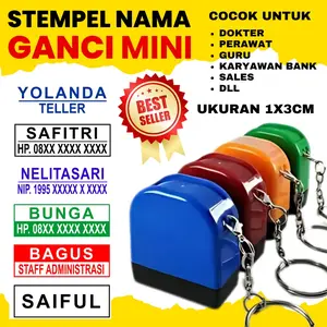 [COD] STEMPEL NAMA CUSTOM | PERAWAT | DOKTER | JABATAN | NIP | NO