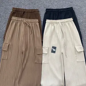 GAGF - Celana Kulot Knit Hornet Cargo - Kulot Cargo Knit Pant Premium Wanita Panjang