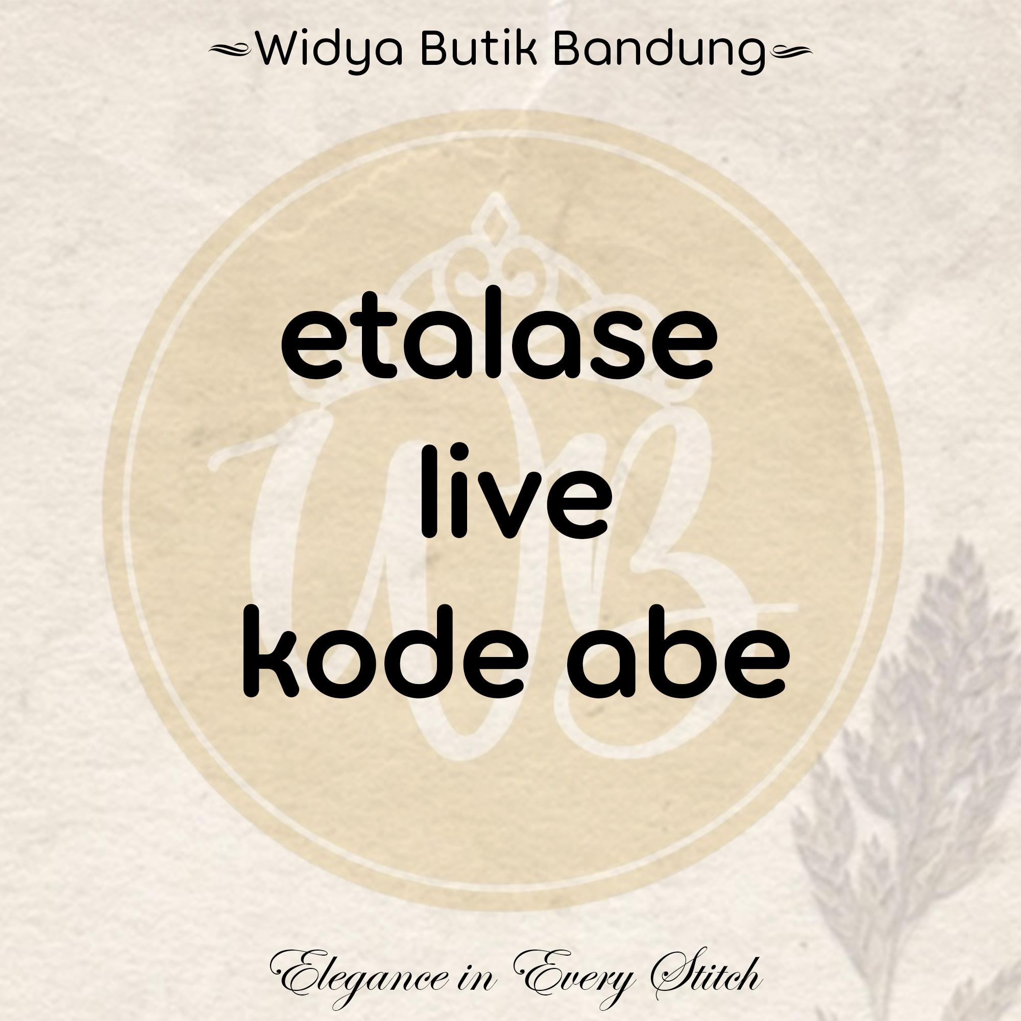 WIDYA BUTIK BANDUNG - DRESS WANITA TERBARU KODE ABE