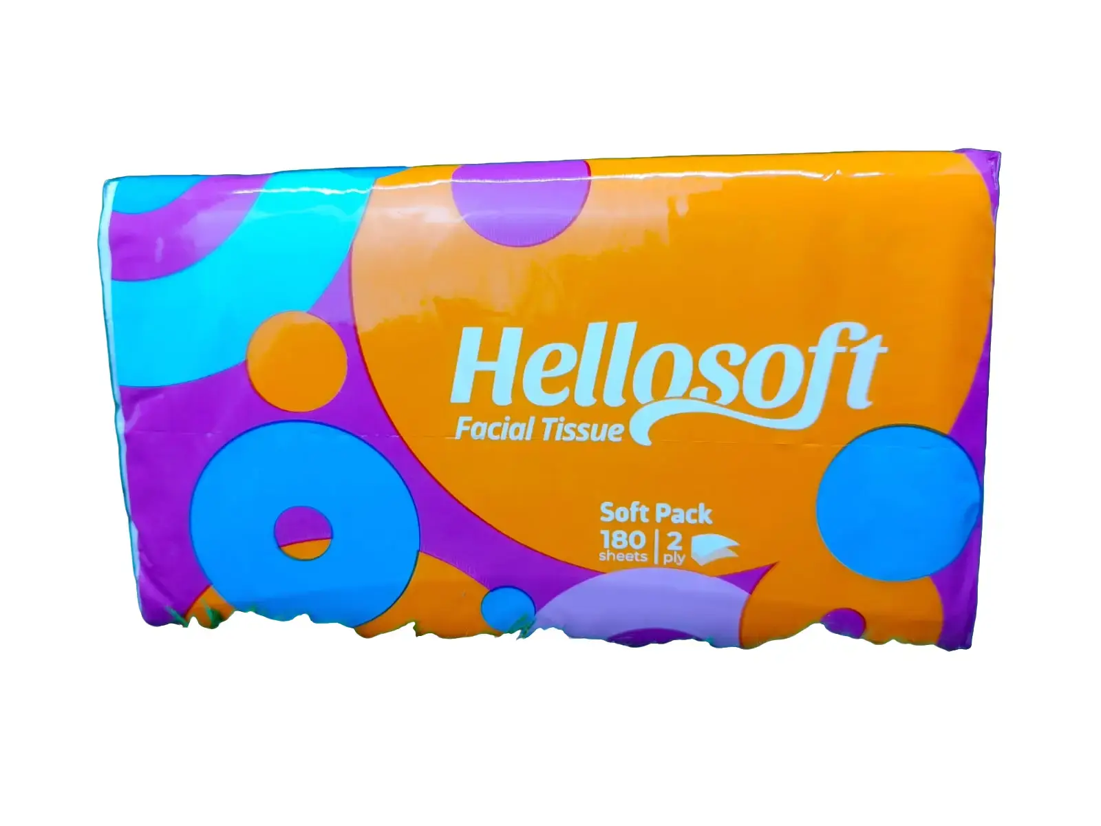 Tissue Facial HELLOSOFT 180 Lembar 2 Ply Serat Alami Virgin Pulp 100% tisu wajah