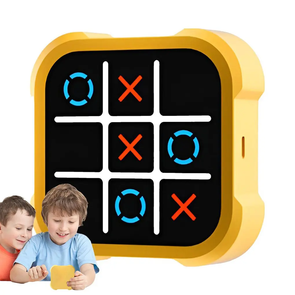 BITCBae Tic Tac toe game Giiker Bolt Mainan Teka-teki Kreatif Meningkatkan Daya Ingat Dan Perhatian Anak Portabel Elektrik Gameboy