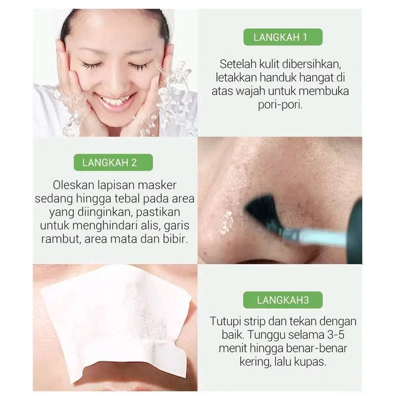 Ampelia Blackhead Mask Step 1 + 100pcs Paper 1