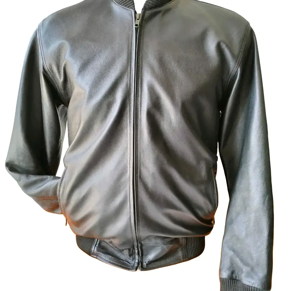 jaket kulit asli  model bomber ukuran M /L