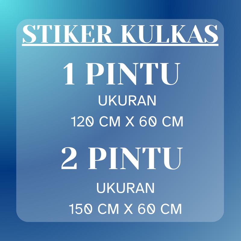 Sticker Kulkas 1 Pintu 2 Pintu Stiker Motif Digital Project KODE : SET1-53 8