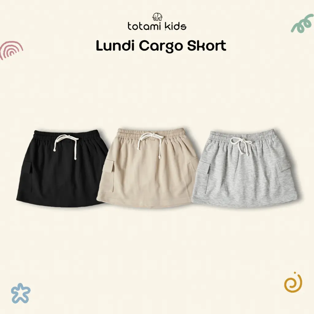 Totami Lundi Cargo Skort / Rok Anak / Bawahan Perempuan