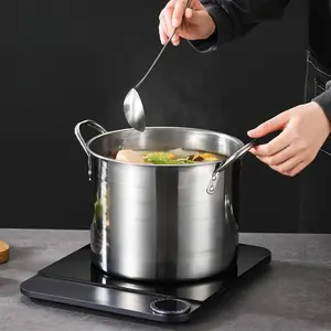 Panci Dandang Jumbo Tanpa Kukusan Ukuran 24 / 26 CM Panci Stock Pot Ukuran 24 dan 26 CM Panci Jumbo Panci Dandang Stainless Steel