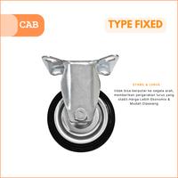 Gambar CAB Roda Caster Mati Anti Karat Kuat / Fixed Wheel Troli Meja Kursi Premium 3–6 Inch - 3 INCH dari cabofficialstore Kota Surabaya 4 Tokopedia