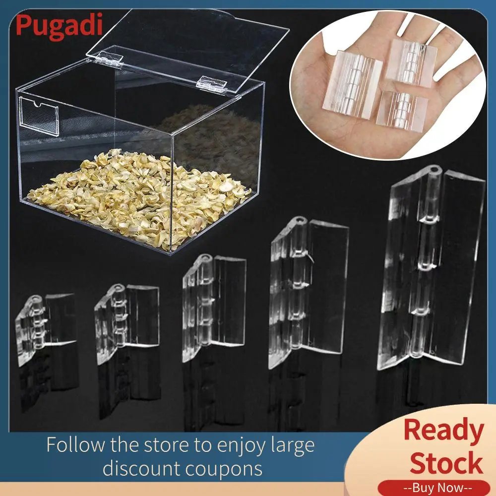 Engsel Lipat Plastik Jelas, Set 2 Keping, Tahan Lama, Bahan Akrilik, Boleh Dilipat, Engsel Pintu, Perkakasan Perabot Lutsinar ABS, Sesuai untuk Pintu Kabinet
