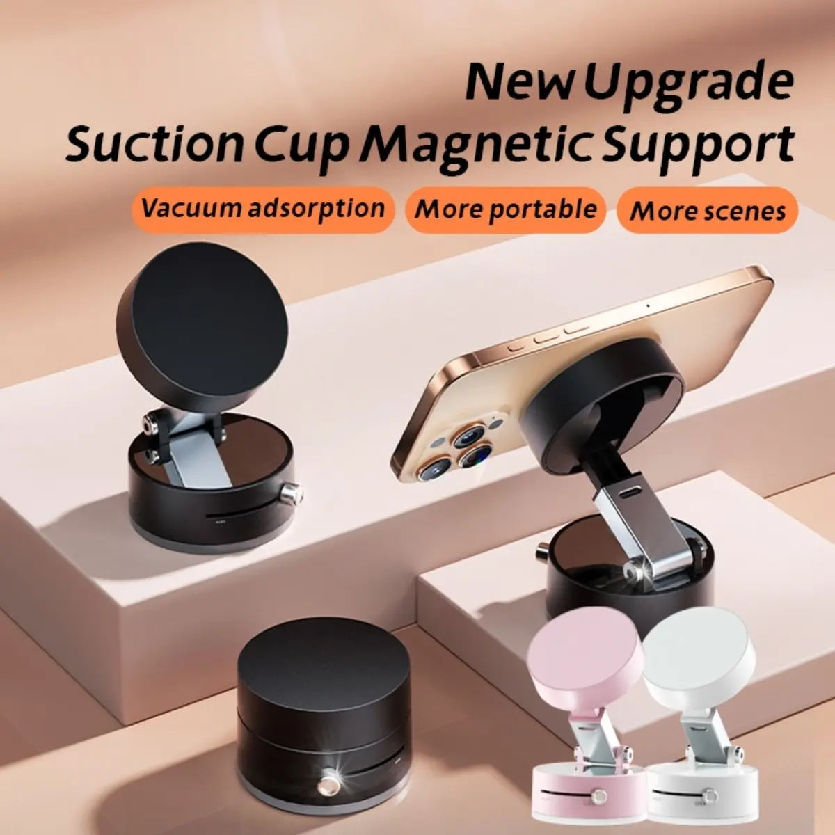 Car Vacuum Suction Cup Magnetic Mobile Phone Holder High Quality Adjustable Navigation Holder Portable Adsorption