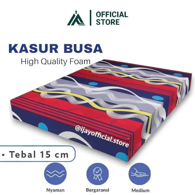 Kasur Busa PREMIUM Tebal 15CM Super Awet Anti Kempes BERGARANSI Kualitas Super Awet Harga Terjangkau