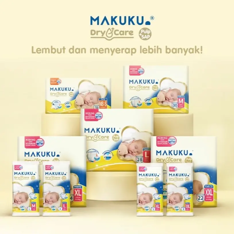 MAKUKU DRY CARE DIAPERS PANTS M30