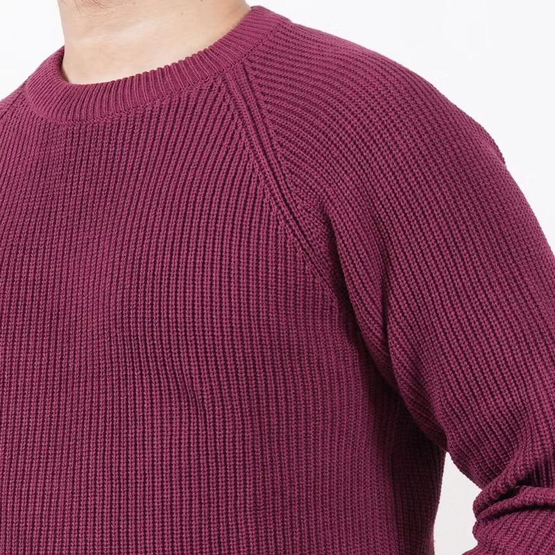 Sweater Rajut Premium Cotton Wool Pria Forzie Mats - Black Knit Crewneck O Neck Polos Tebal Lengan Panjang Hitam Slim-fitting Crew Neck Santai Wol Knitwear Cardigan Baju Katun Kerah Navy Motif Cowok 8