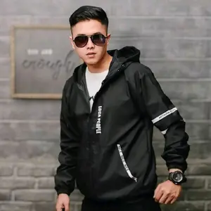Jaket parasut pria dan wanita tebal - Jaket CASUAL kece - Jaket Double puring - Loca people jaket -  Keren Distro Blazer Waterproof Hitam jaket  Motor Panjang