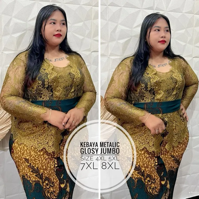 Kebaya jadi metalic Glossy Premium(JUMBO)