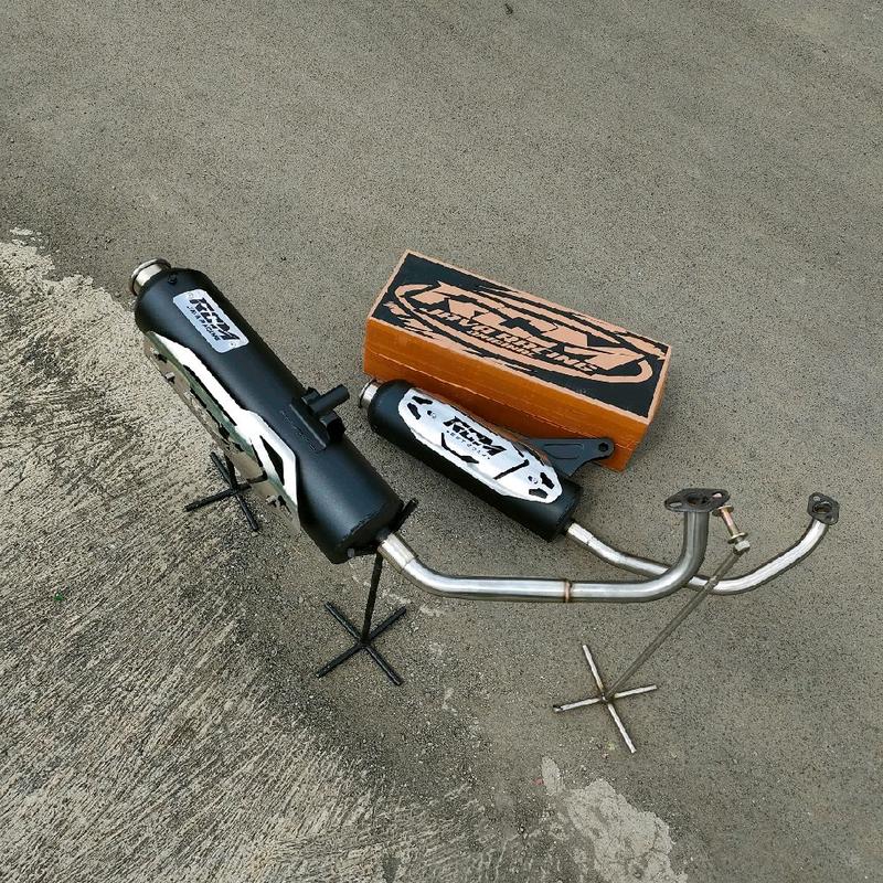 Knalpot racing moncong kenochi Cover RCM JAVA RACING SARFUL SARTENG SARBOR Beat Vario 125 150 new/old aerox nmax mio Scoopy all matik dll 4