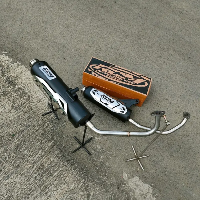 Knalpot racing moncong kenochi Cover RCM JAVA RACING SARFUL SARTENG SARBOR Beat Vario 125 150 new/old aerox nmax mio Scoopy all matik dll 4