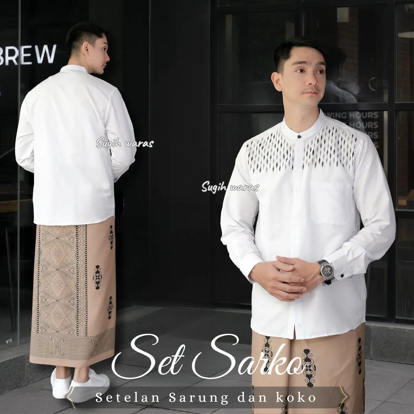 SARUNG COKSU KOKO PUTIH PANJANG