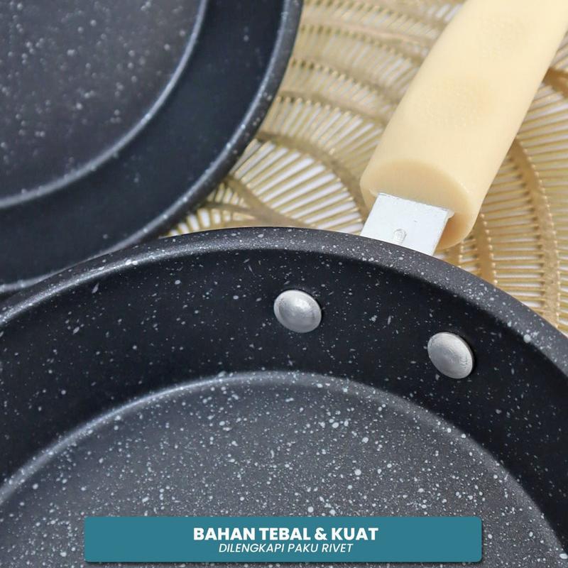 Product Introduction of 【COD】Teflon Serbaguna wajan Omlet egg fry pan Frypan 18cm Panci Wajan Anti Lengket 3