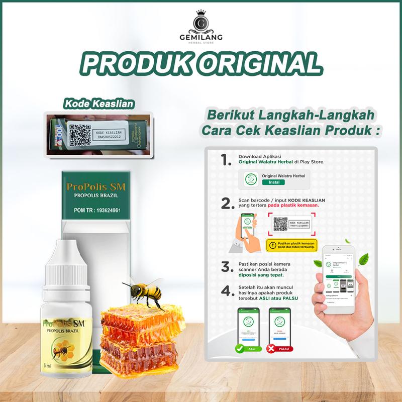 Propolis SM Herbal Untuk Sinusitis Flu Batuk Pilek Menahun Polip Hidung Mampet Asli Original 4
