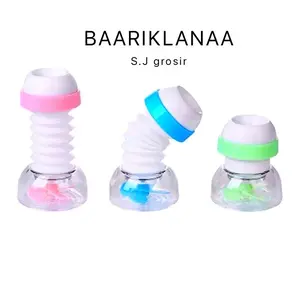 BAARIKLANAA Sambungan Kran Air Filter Kran Saringan Kran Air dengan 3 Pilihan Warna Pink Biru dan Hijau