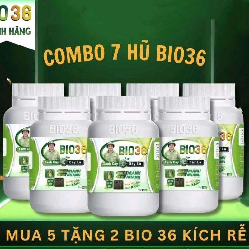 Combo 7 hũ Bio 36 5 tặng 2 . Kích rễ nhanh đi đọt nhanh xanh cây dày lá phân hữu cơ. Bio 36 kích rễ bio 36 hàng chính hãng