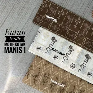 KATUN BORDIR MANIS SERIES (Harga Per Setengah Meter)