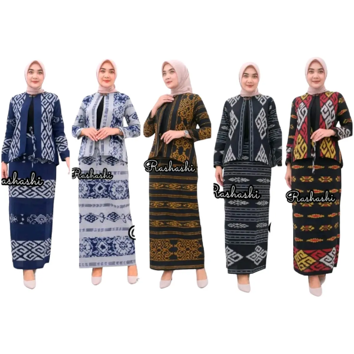 [READY] ONE SET TENUN , OUTER DAN ROK TENUN , STELAN TENUN ETNIK